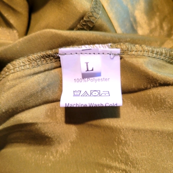 ADELE B GREEN WIDE LEG PANTS SZL - Picture 10 of 11